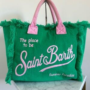 MC2 Saint Barts bag, green and pink